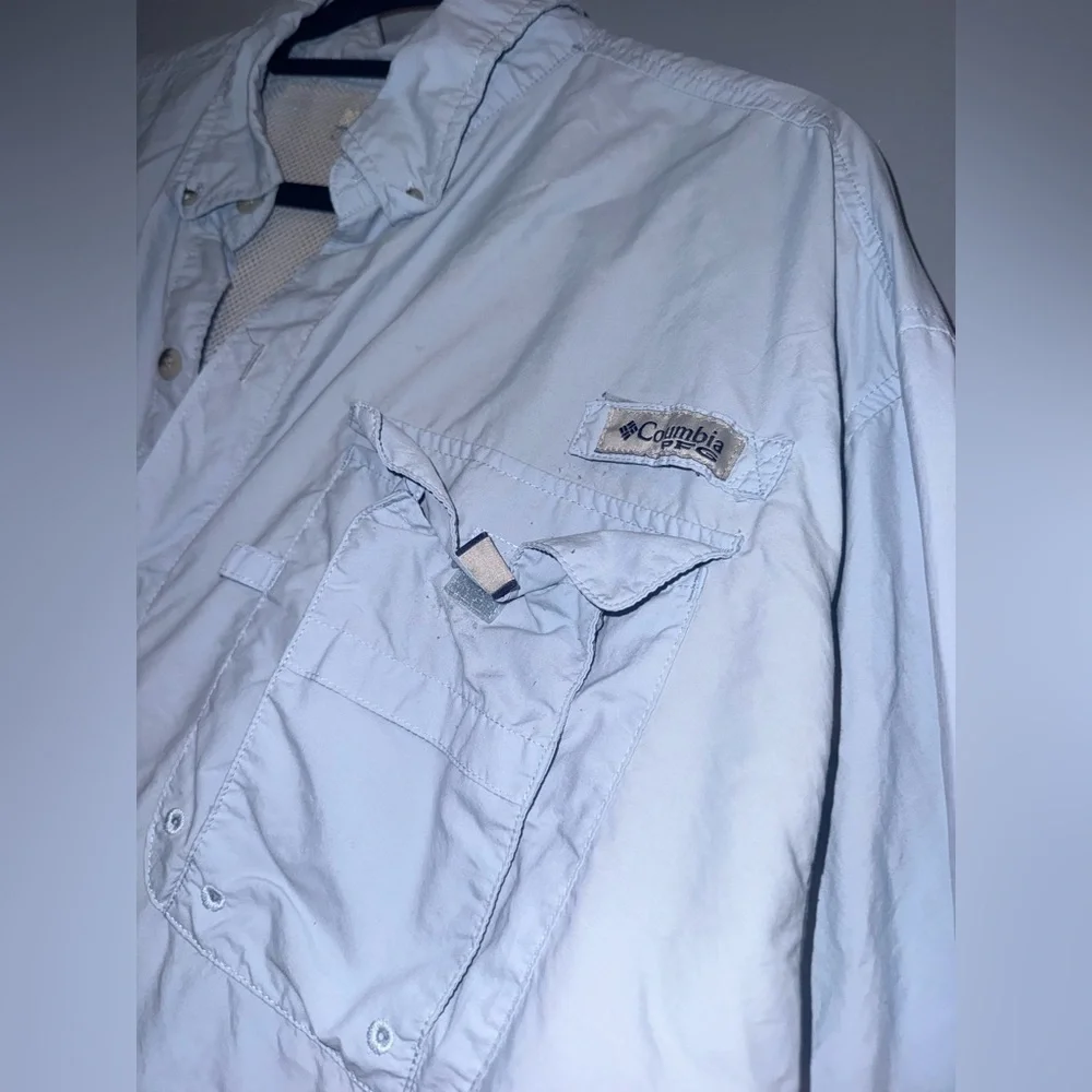 Columbia Men's Sky Blue Shirt Jacket - Picture 2 of 4